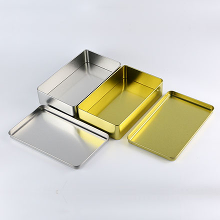 Design Color Square & Rectangle Tin With Lid